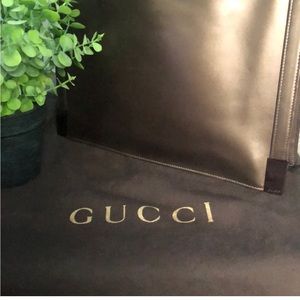 Rare Vintage Gucci Brown Leather Bag EUC